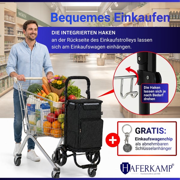 Transportkarre mit EVA Rädern und Expanderseil zur sicheren Befestigung von Transportgut und Getränkekisten.