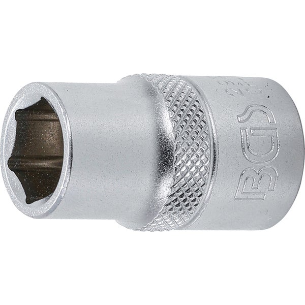 BGS Steckschlüssel-Einsatz Sechskant Antrieb Innenvierkant 12,5 mm (1/2) SW 13 mm - 2913