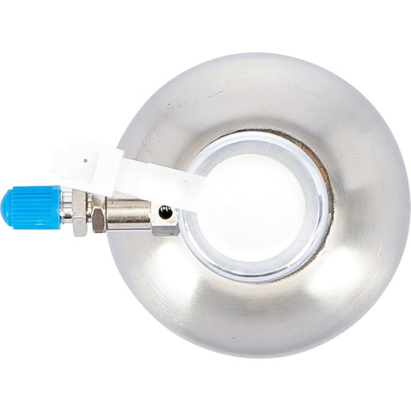 Druckbehälter aus Metall mit Anschluss