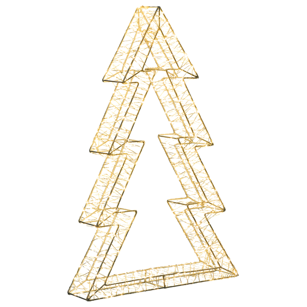 Abmessungen eines Weihnachtsbaum Deko Objekts: 60 cm Höhe, 40 cm Breite, 8 cm Tiefe