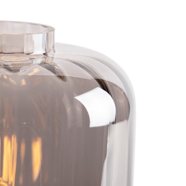 Detailaufnahme einer Glaslampe