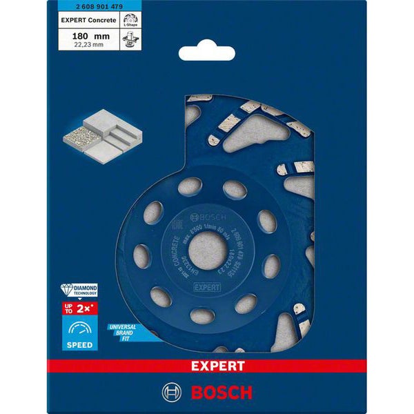 Bosch Expert Betonschleiftopf, 180 mm, zur Bearbeitung von Beton