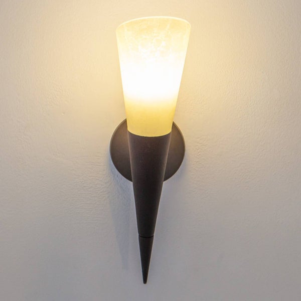 Lindby Wandleuchte, Wandlampe Innen Alva (Modern) in Braun aus Metall (1 flammig E14) - Wandfackel Wandstrahler Wandbeleuchtung Schlafzimmer / Wohnzimmer Flurleuchte