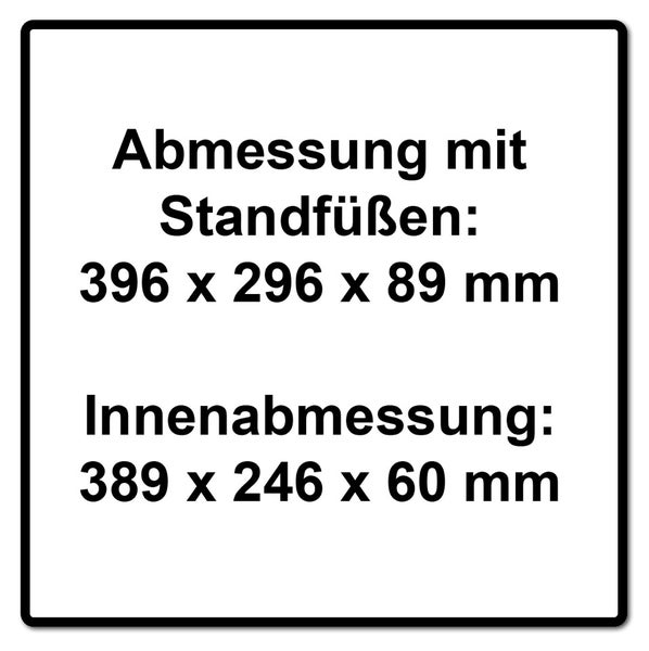 Festool Systainer Organizer SYS3 ORG M 89 6xESB 2 Stk. ( 2x 204854 ) Kleinteile Koffer mit Einsatzboxen