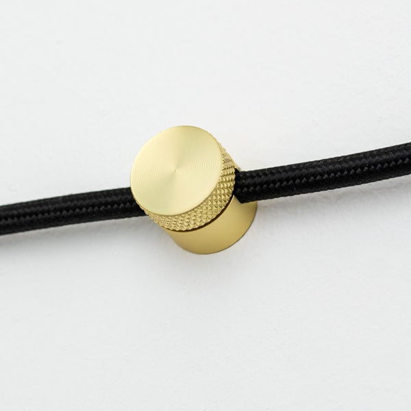 Wand und Deckenpin Kabelhalter Ø 19 mm Metall Gold 3 Stück