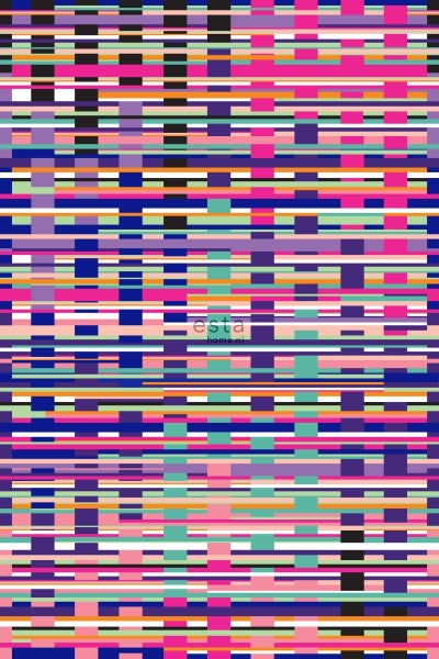 Textiltapete mit grafischem Muster