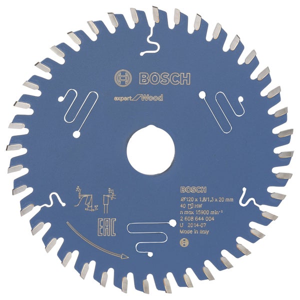 Bosch Kreissägeblatt Expert for Wood für Handkreissägen 120 x 20 x 1,8 mm 40 - 2608644004