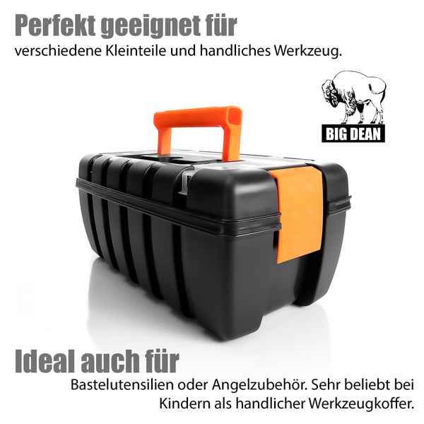 Werkzeugkoffer aus Kunststoff mit Tragegriff