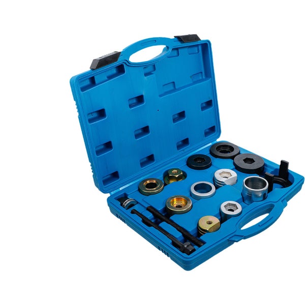 Werkzeugsatz im blauen Werkzeugkoffer