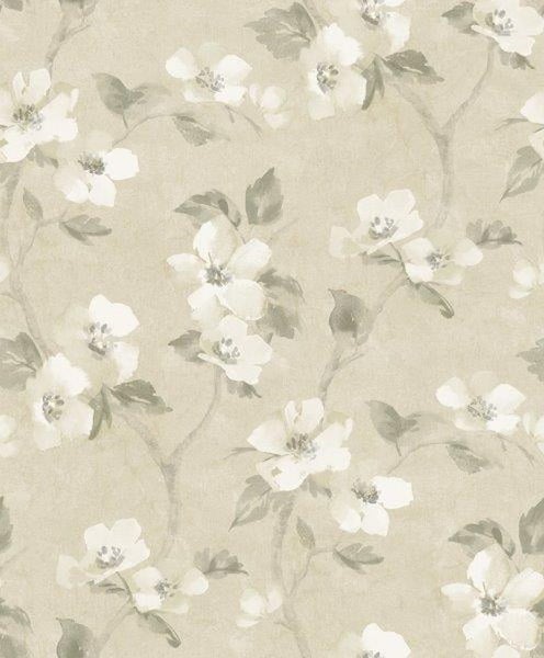 Borastapeter Tapete Blumen Grün - 53 cm x 10.05 m - 660241