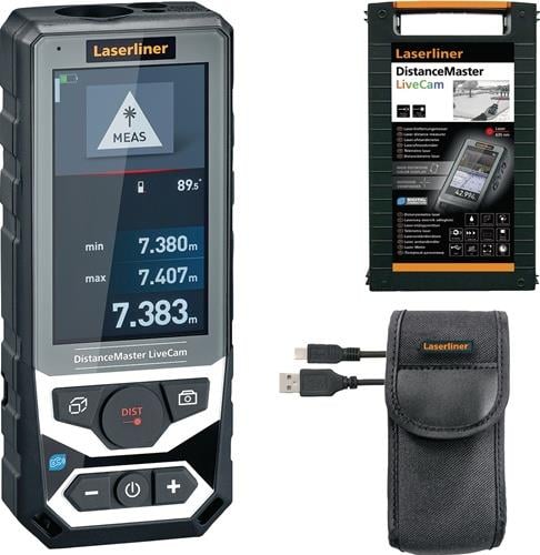 Laserliner Entfernungsmesser Set mit Tasche und Ladekabel