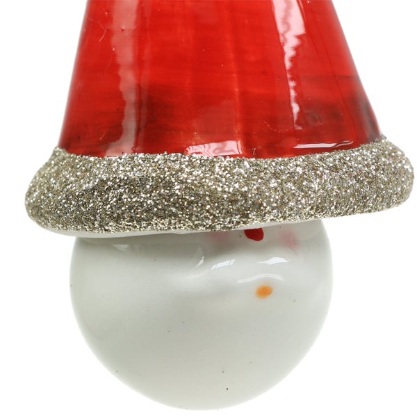 Weihnachtsbaumschmuck Schneemann mit roter Mütze
