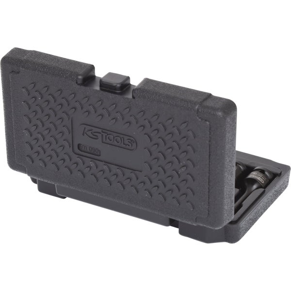 KS Tools Steckschlüsselsatz in geöffnetem schwarzen Kunststoffkoffer