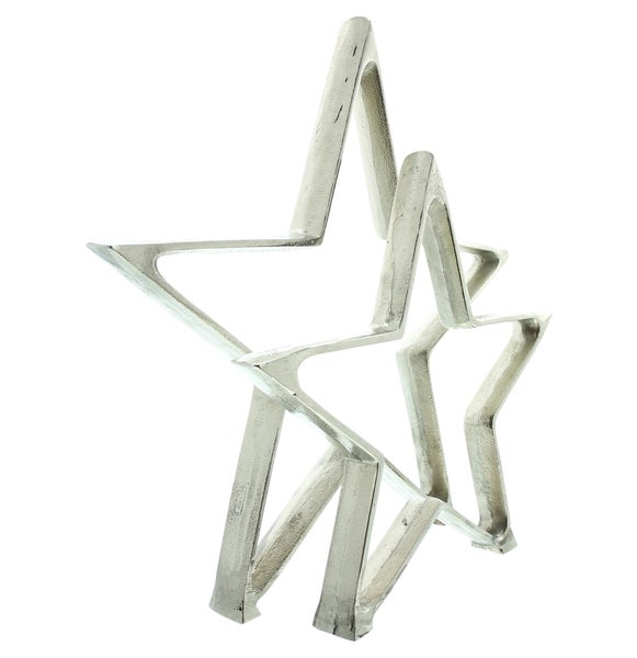 Dekorative Sternskulptur aus Metall