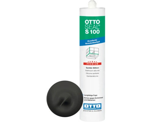 OTTOSEAL S 100 Sanitärsilikon C8683 matt anthrazit 300 ml