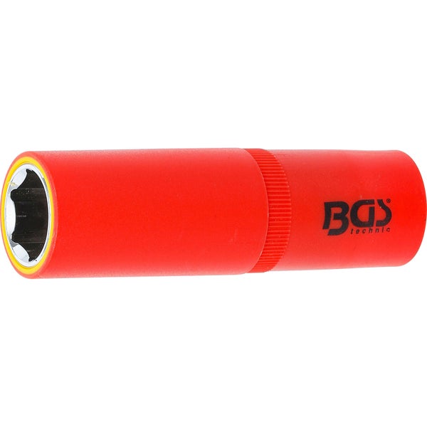 BGS VDE-Steckschlüssel-Einsatz Sechskant Antrieb Innenvierkant 12,5 mm (1/2) SW 17 mm - 72067