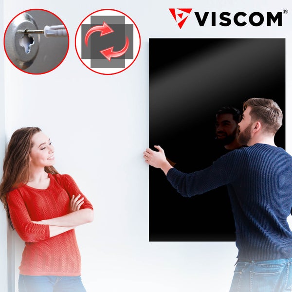 Design Glasmagnettafel MIO - stylisches Glasboard für Zuhause und im Büro - Glastafel beschreibbar und magnetisch - 100x150 cm Schwarz