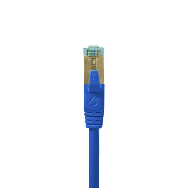 ProfiPatch Netzwerkkabel Cat8 S/FTP RJ45 LAN Kabel LSZH Premium Ethernet Patchkabel 40GB 2000MHz blau 3m Switch Router Gaming Patchpanel