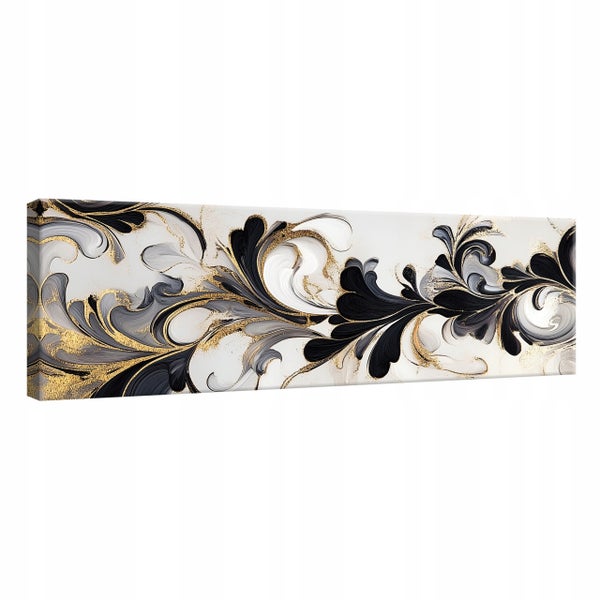 Leinwandbild Abstrakt Leinwand Bilder Wandbild Modern Wohnzimmer 145x45 cm