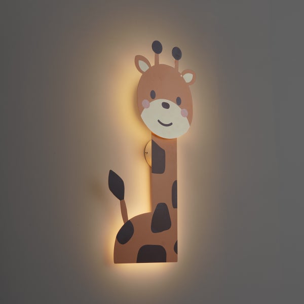 Wandleuchte Giraffe für das Kinderzimmer mit indirekter Beleuchtung