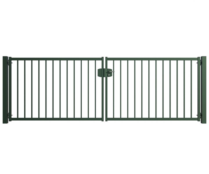 Doppeltor aus Metall für den Garten