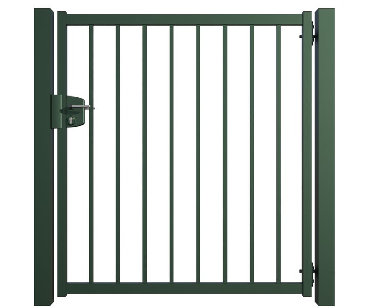 Metall Gartentür mit Schloss