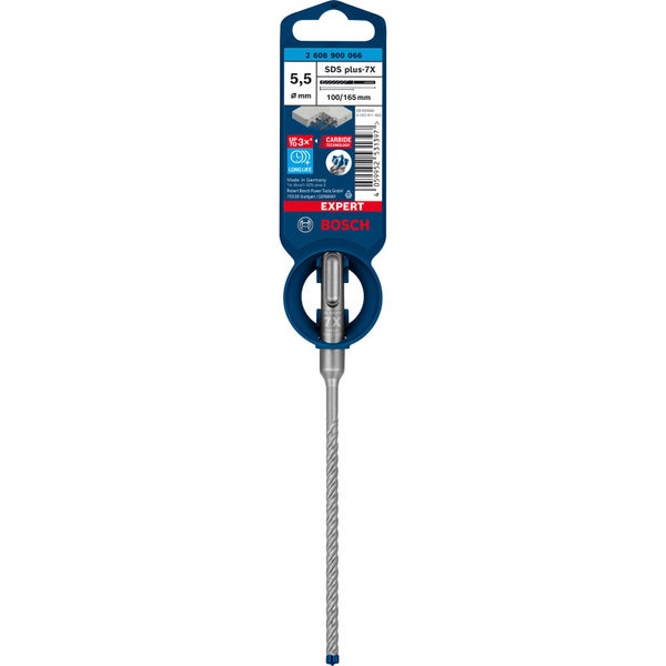 Bosch EXPERT SDS plus-7X Bohrer, 5,5 mm Durchmesser, 100/165 mm Länge