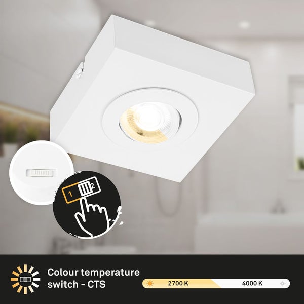CTS LED ceiling light, white, 1xLED-platine/4W
