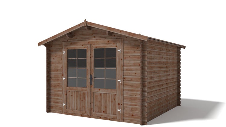 Holzhaus, Geräteschuppen 9m2 Größe 3x3m HORNBACH