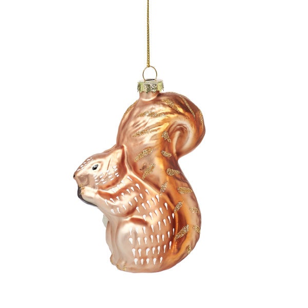 Eichhörnchen Weihnachtshänger Glas - Sass & Belle