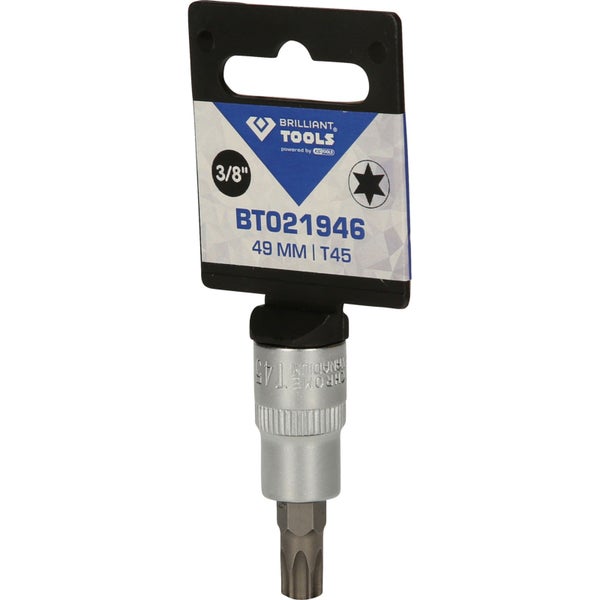 BRILLIANT TOOLS 3/8 Torx-Bit-Stecknuss T45 - BT021946