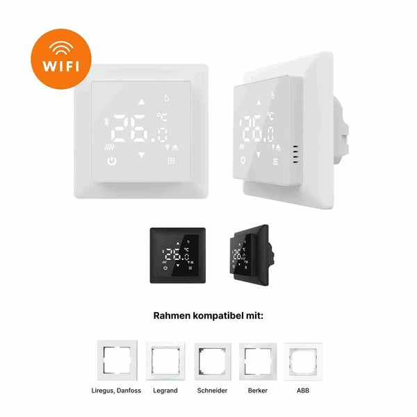 WLAN Thermostat mit verschiedenen Rahmenkompatibilitäten