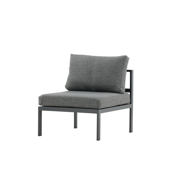 Copacabana Gartensofa Mittelsegment schwarz. 70 X 74 X 65 cm