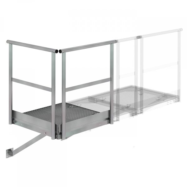 Plattform mit Geländer zur Wandmontage