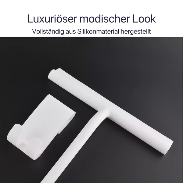 EAVY Duschabzieher Silikon Weiß mit Aufhängesystem 21cm x 16cm