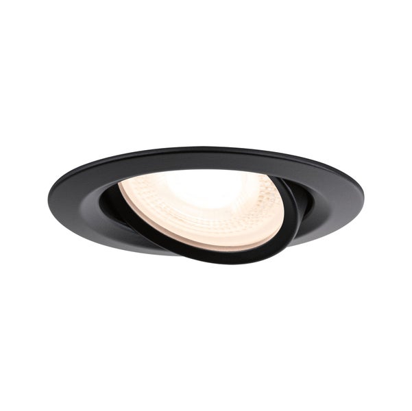Einbauleuchte Nova Plus schwenkbar IP65 rund 93mm 30° GU5,3 / GU10 max. 35W 230/12V dimmbar Schwarz matt