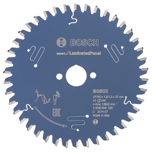 Bosch Kreissägeblatt Expert for Laminated Panel für Handkreissägen 140 x 20 x 1,8 mm 42 - 2608644126