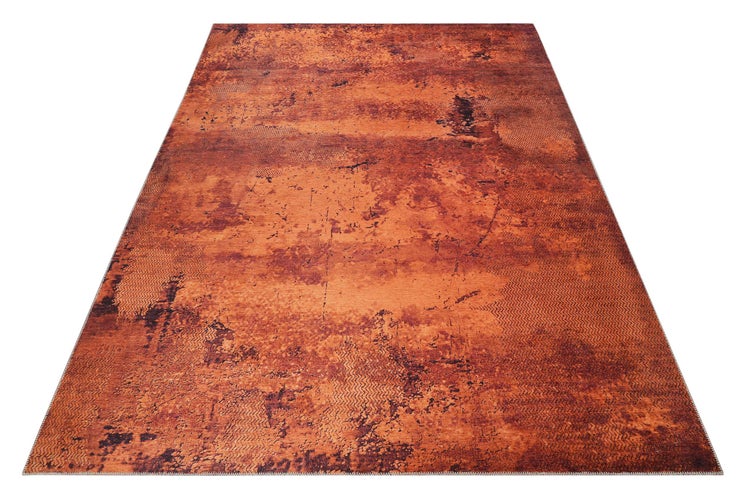 Vintage Teppich Rost Rot Kurzflor Radiate WECONhome 190x290 cm