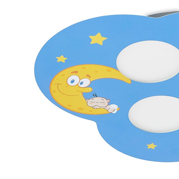 Dekorative Kinderzimmerlampe mit Mond- und Sternmotiven