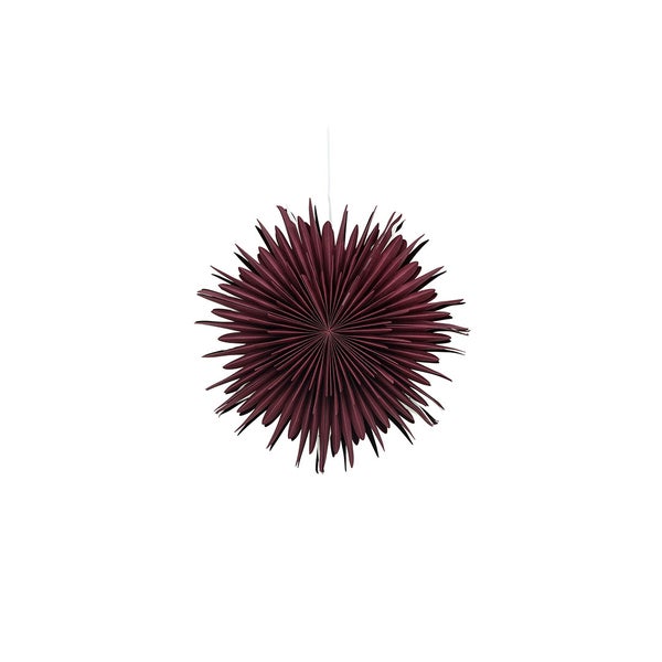 Sälen Weihnachtsstern mit Licht Papier Ø60 cm Pendelleuchte dunkelrot. 60 X 21 X 60 cm
