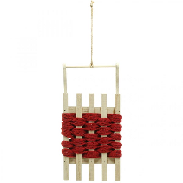 Dekorative Holzschlitten zum Aufhängen