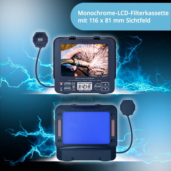 Monochrome LCD Filterkassette mit 116 x 81 Millimeter Sichtfeld