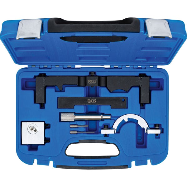 BGS Motoreinstellwerkzeugsatz im blauen Werkzeugkoffer