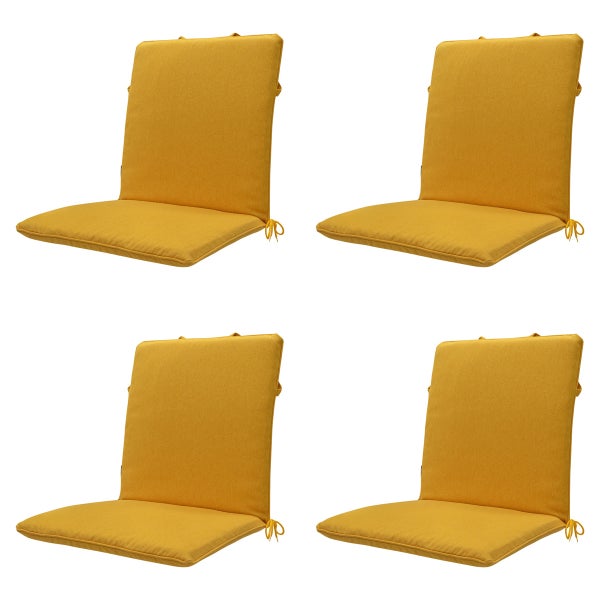 Stuhlauflage Stapelstuhl Gold Canvas Eco+ - Ca. 97x49 cm - 4er-Set