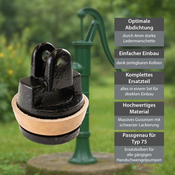 Ersatzkolben für Handhebelschwengelpumpen Typ 75