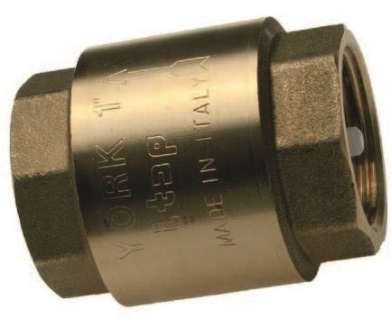 York Rückschlagventil aus Messing für Wasserinstallationen, 1 Zoll