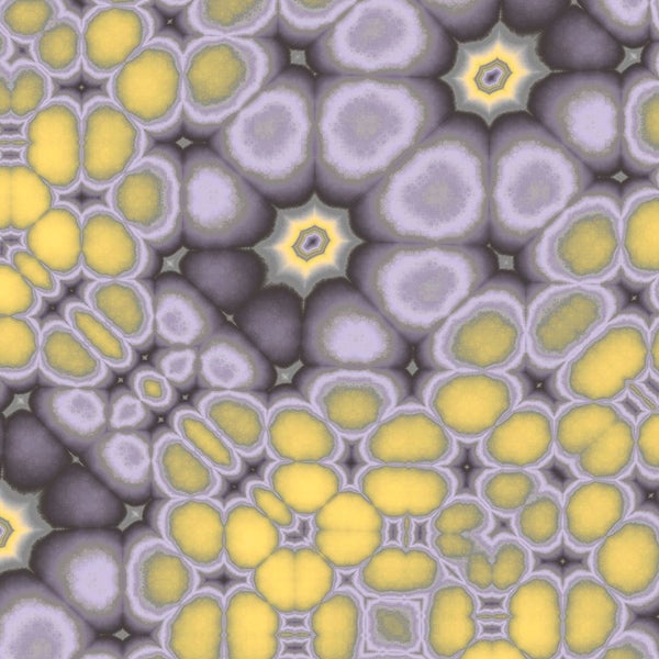 Abstraktes Muster mit floralen und ovalen Formen