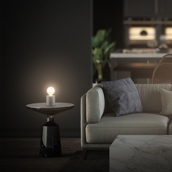 Tischlampe Tischleuchte Schlafzimmer Büro Kabelschalter Keramik Flur