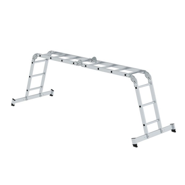 MUNK Vielzweckleiter mit Nivello® Traverse 2x3 + 2x4 Sprossen