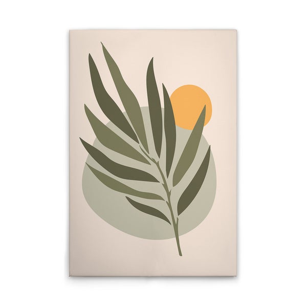 Dekoratives Wandbild mit abstraktem Pflanzenmotiv